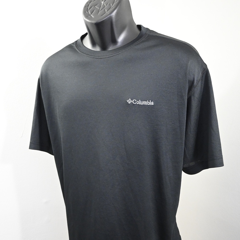 Columbia T-Shirt Mens XXL Black Omni-Wick Performance Fishing‎ Gym